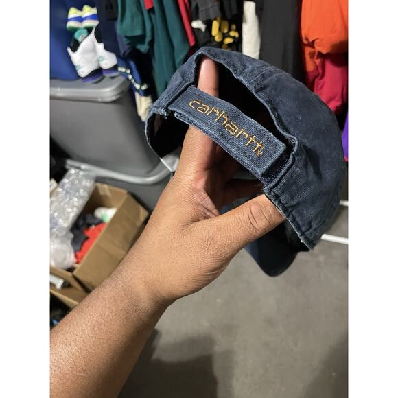 NWT Carhartt Cap Hat Adult Adjustable faded navy - Picture 4 of 5